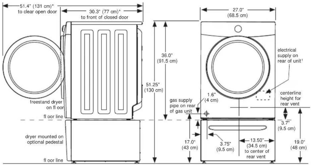 FRIGIDAIRE FFSE5115P - NOTE - 1