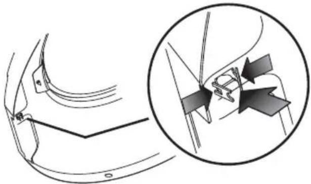 FRIGIDAIRE FFSE5115P - Reversing the hinge - 2