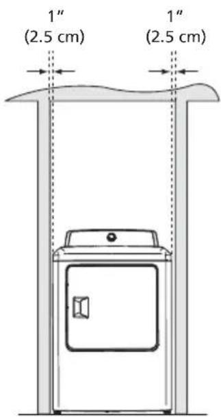 FRIGIDAIRE FFRG4120S - Installation in a Recess or Closet - 1