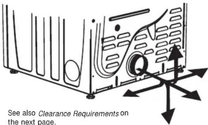 FRIGIDAIRE FFRG4120S - Exhaust Direction - 1