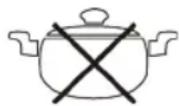 PROFICOOK PCITG 1130 - Не используйте следующие типы кастрюль: - 1