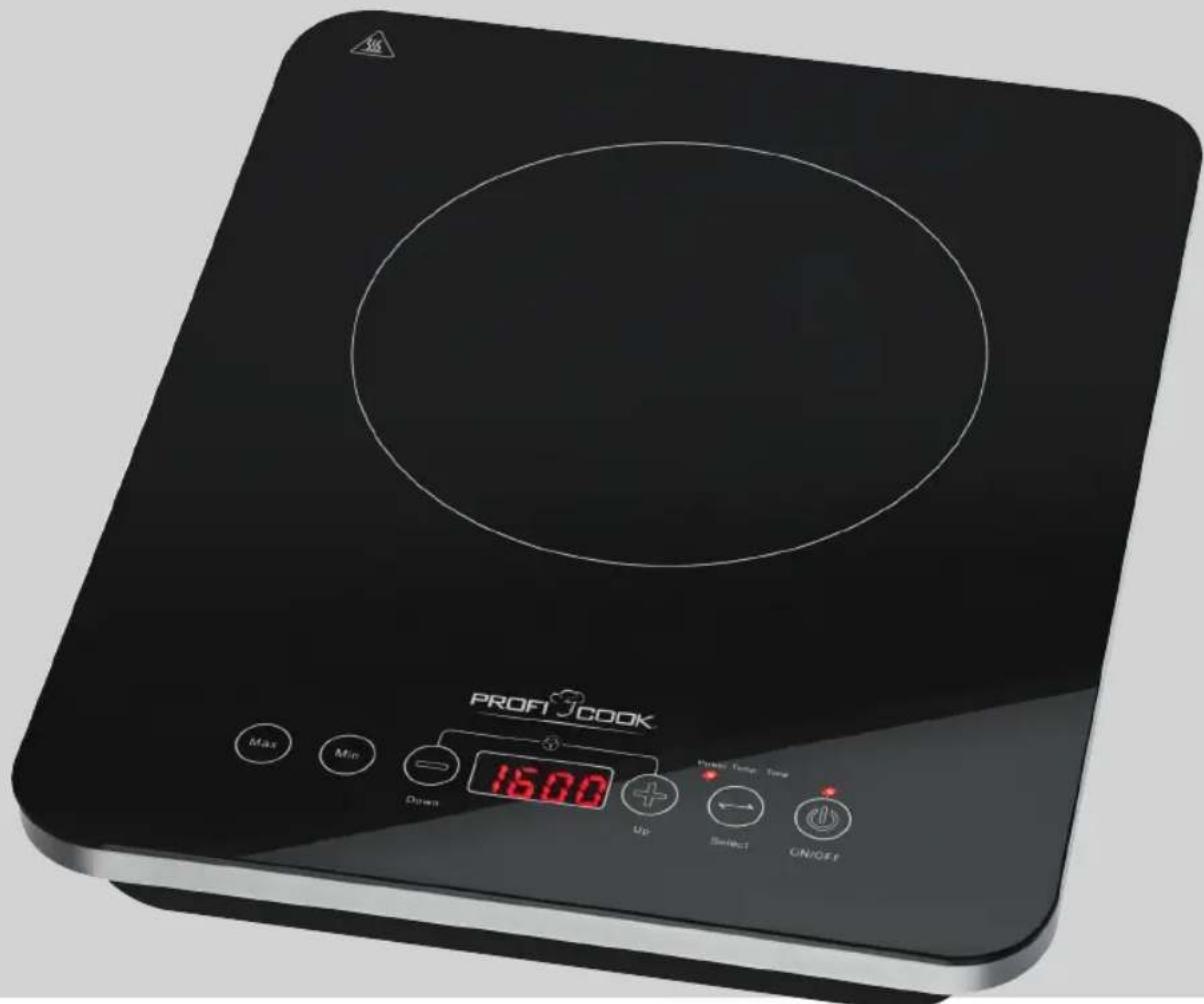 PROFIT COOK Max Min Down 15.00 Up Power, Temp, Time Select ON/OFF
