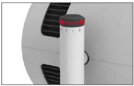 BONECO F220 - AJUSTE DA ALTURA - 2