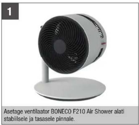 BONECO F210 - KASUTUSELE VÖTMINE - 1