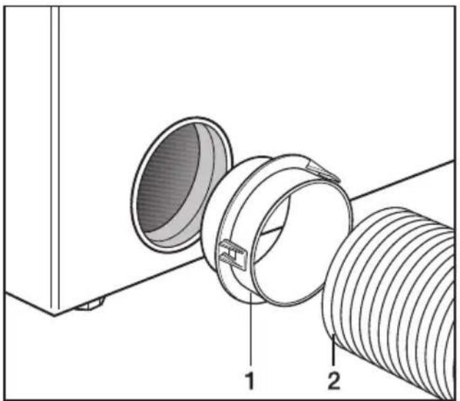 MIELE T 8723 LW - Ⓐ Système d'évacuation avec conduite d'évacuation flexible - 1