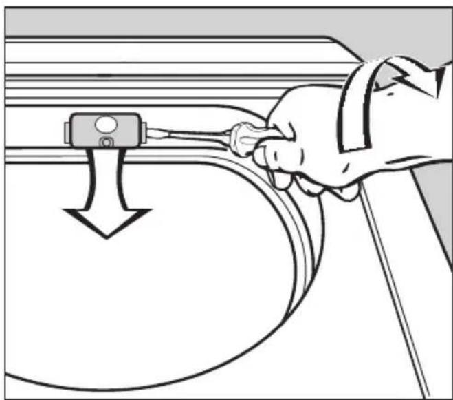 MIELE T 8723 LW - Remplacement de l'ampoule - 1