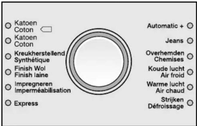 MIELE T 8723 LW - Sélection d'un programme - 1