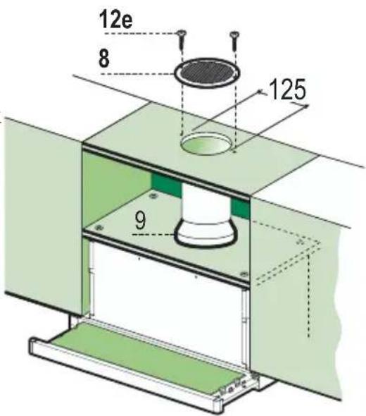 ZANUSSI ZHP631G - LUCHTUITLAAT FILTERVERSIE - 1
