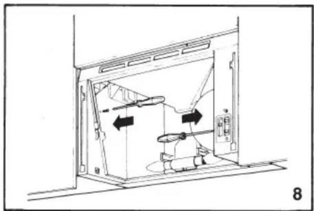 ZANUSSI ZH6011W - Fixagem aos moveris - 2