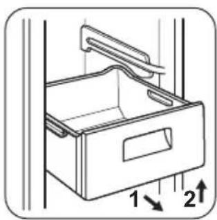 ZANUSSI ZFU 20201 WA - Entnehmen der Gefrierkörbe und Glasablagen aus dem Gefrierschrank - 1