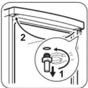 ZANUSSI ZFU 20201 WA - Réversibilité de la porte - 2