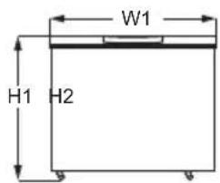 ZANUSSI ZCAN38EW1 - DIMENSIONI - 1