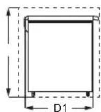 ZANUSSI ZCAN38EW1 - DIMENSIONI - 2