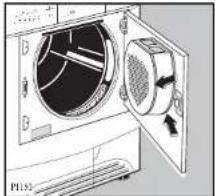 ZANUSSI TCE 7270 - Reinigung des Siebbereichs in der Innentür - 1