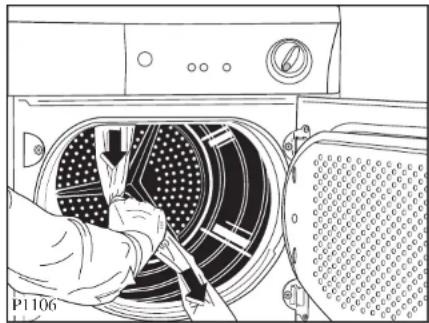 ZANUSSI TCE 7270 - Entfernen der Transportsicherung - 1
