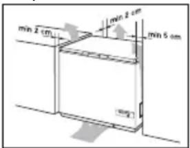 min 2 cm min 2 cm min 5 cm mm