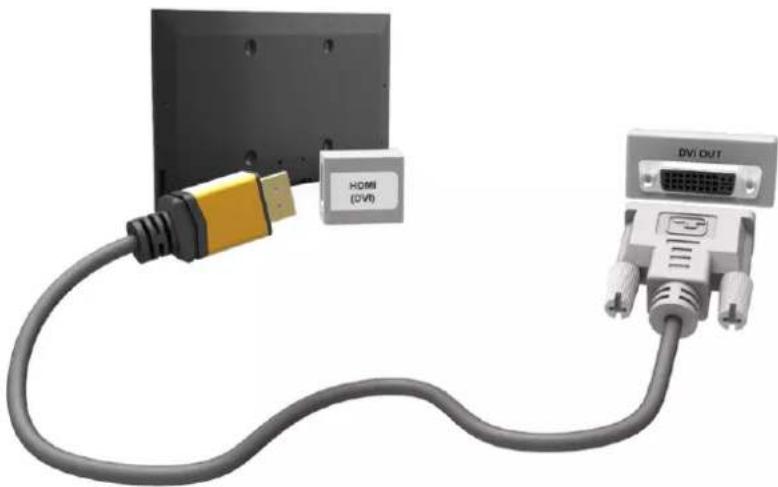 SAMSUNG UA55HU7200K - การเชื่อมต่อด้วยพอร์ต HDMI (DVI) - 1