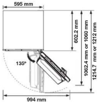 SAMSUNG RB33J3000SA - Selecting the best location for the refrigerator - 2