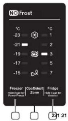 SAMSUNG RB33J3000SA - USING THE CONTROL PANEL - 1