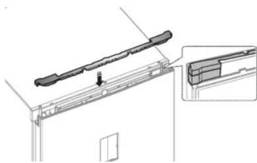 SAMSUNG RB33J3000SA - Procedimento para montagem da porta - 10