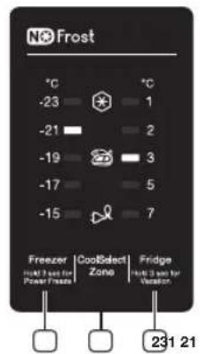 SAMSUNG RB33J3000SA - UTILIZAR O PAINEL DE CONTROLO - 1