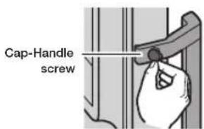 SAMSUNG RB33J3000SA - INSTALLING THE HANDLES (APPLICABLE MODELS ONLY) - 3