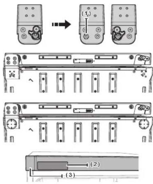 SAMSUNG RB33J3000SA - Procedimento para montagem da porta - 3