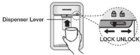 SAMSUNG RB33J3000SA - USING THE WATER DISPENSER (OPTIONAL) - 7