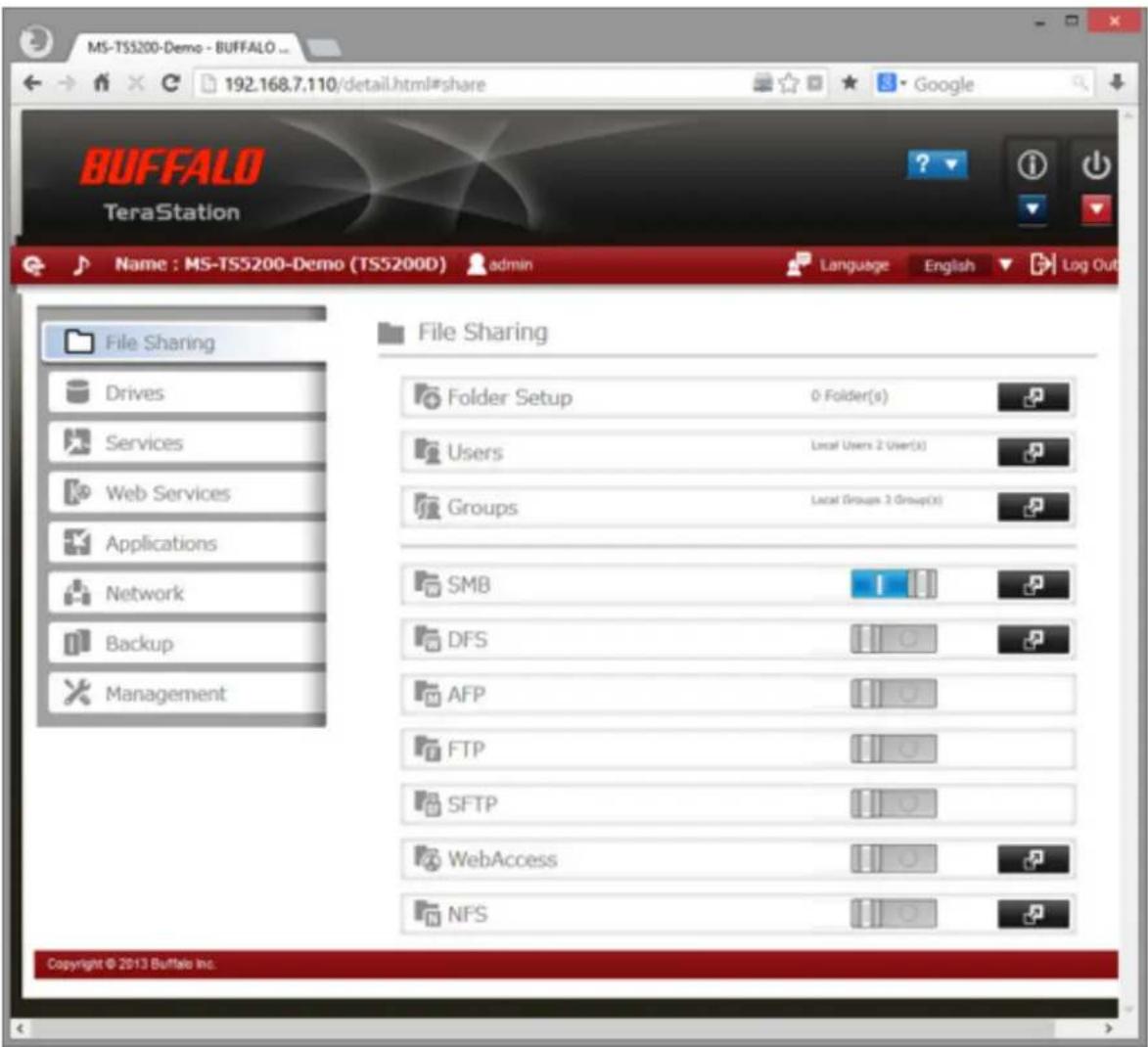 BUFFALO TeraStation 5200 - Étape 1 : Connexion - 1