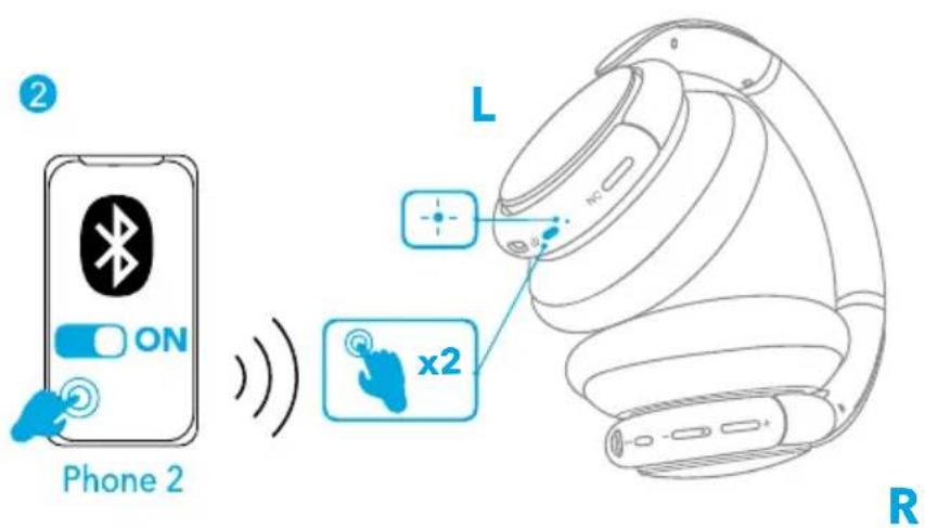 soundcore Life Q30 - Spárování s jiným zařízením - 2