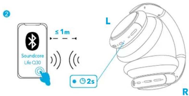 soundcore Life Q30 - Emparejamiento Bluetooth - 2