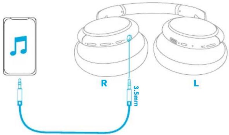 soundcore Life Q30 - Modo AUX - 1