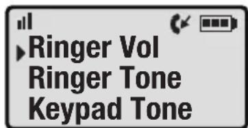 Clarity Professional XLC3.4 - XLC3.4 MENU - RINGER SETUP - 3