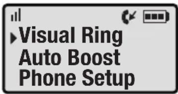 Clarity Professional XLC3.4 - XLC3.4 MENU - VISUAL RING (Handset) - 2