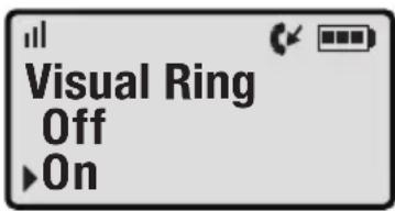 Clarity Professional XLC3.4 - XLC3.4 MENU - VISUAL RING (Handset) - 3