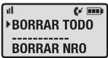 Clarity Professional XLC3.4 - XLC3.4 MENU: LISTA DE LLAMADAS RECIBIDAS - 8