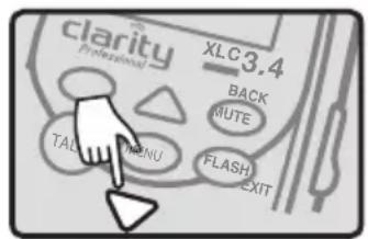 Clarity Professional XLC3.4 - XLC3.4 TELEPHONE MENU - 2