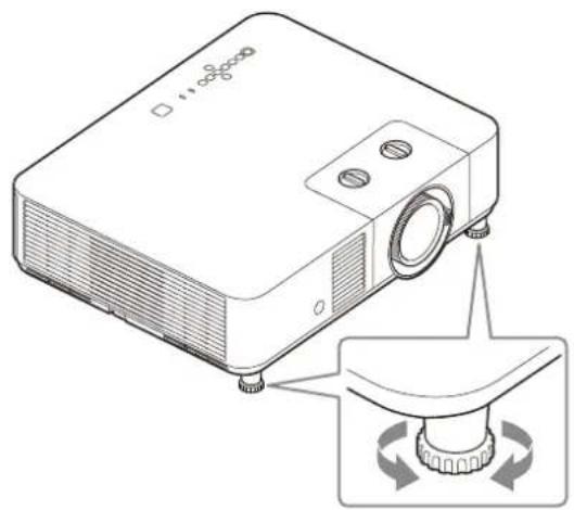 SONY VPLPHZ50 - Regolazione dell'inclinazione del proiettore tramite i piedini anteriors (regolabili) - 1