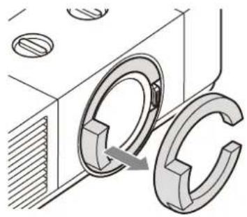 SONY VPLPHZ50 - Removing the lens protection cushion - 1