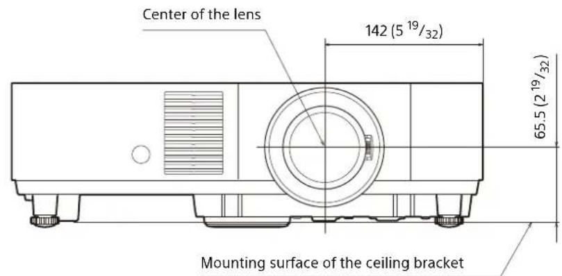 SONY VPLPHZ50 - Dimensions - 1