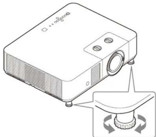 SONY VPLPHZ50 - Adjusting the tilt of the projector with the front feet (adjustable) - 1
