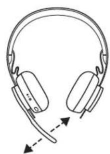 LOGITECH Zone Wireless Plus - SIVUÄÄNEN SÄÄTÄMINEN - 2