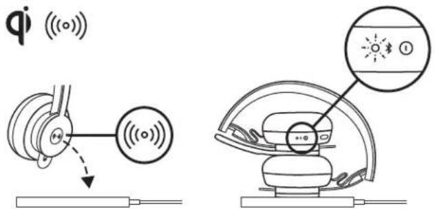 LOGITECH Zone Wireless Plus - Opladning via trådløs Qi-oplader - 1