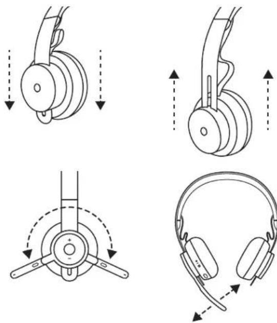 LOGITECH Zone Wireless Plus - NASTAVENIE DRŽIAKA MIKROFÓNU - 1