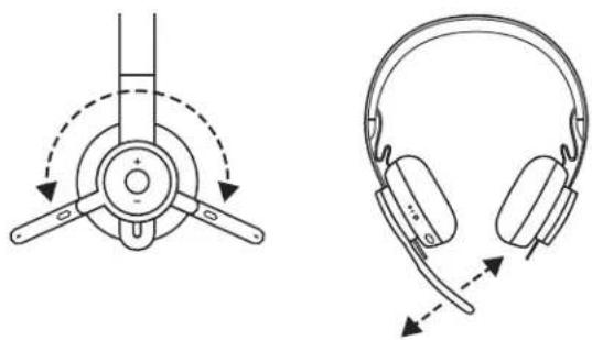 LOGITECH Zone Wireless Plus - JUSTERING AF HEADSET - 2