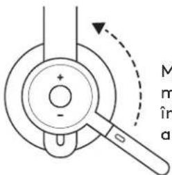 LOGITECH Zone Wireless Plus - Mutați în sus bratul microfonului pentru a dezactiva sunetul - 1