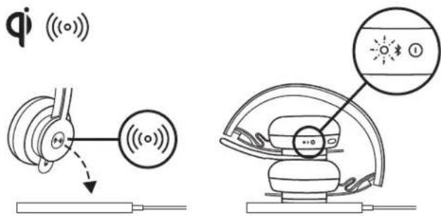 LOGITECH Zone Wireless Plus - Charging via Qi wireless charger - 2
