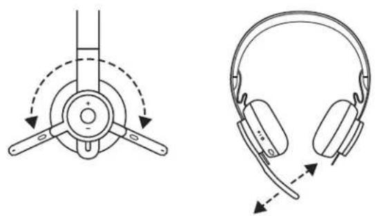 LOGITECH Zone Wireless Plus - REGULACJA ZESTAWU SŁUCHAWKOWEGO - 2