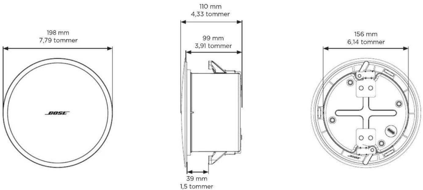BOSE DesignMax DM2CLP - Produktmål - 1