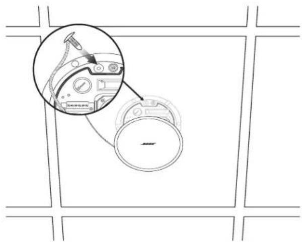 BOSE DesignMax DM2CLP - Fijación de la rejilla - 1